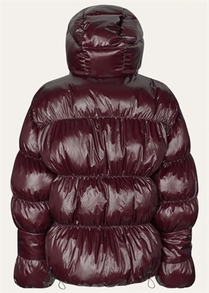 Active hood jakke Dark Burgundy Oval Square 